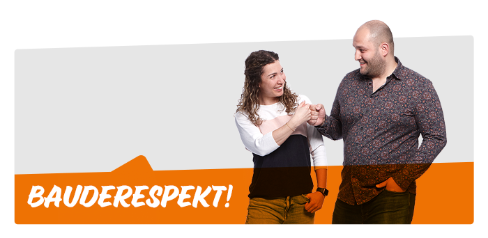 image title Personenbilder, begleitet von passenden und kreativen Slogans der Bauder-HR-Kampagne.